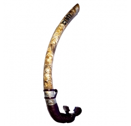Tuba Denty Spearfishing Camouflage Marron Grand Volume