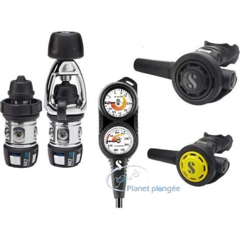 Pack Ecole 2 MK 2 EVO R09 + Octopus R095 - Détendeur de plongée sous marine - Planet Plongée
