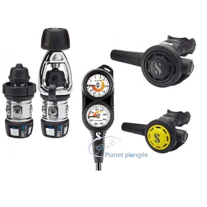 Pack Ecole 2 MK 2 EVO R09 + Octopus R095 - Détendeur de plongée sous marine - Planet Plongée Pack Ecole 2 MK 2 EVO R09 + Octopus R095 - Détendeur de plongée sous marine - Planet Plongée