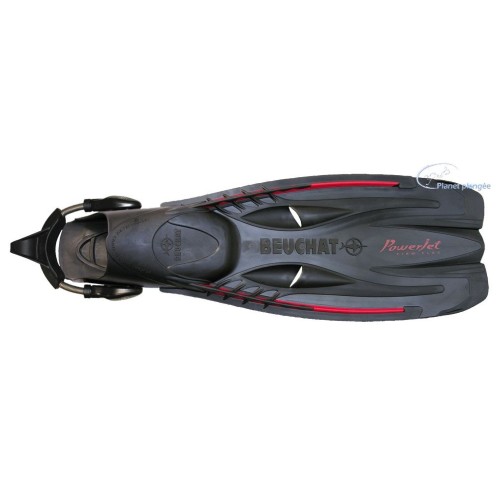 Palmes POWERJET Réglables sangles à ressort Beuchat -planet plongee-vente matériel de plongée en ligne