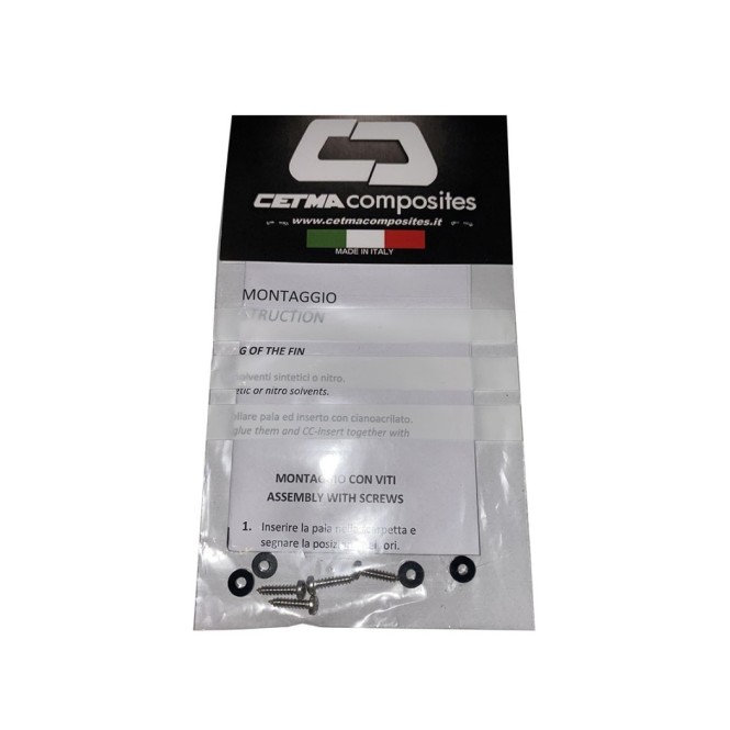 Kit visserie Cetma pour chaussons S-Wing Noirs Kit visserie Cetma pour chaussons S-Wing Noirs