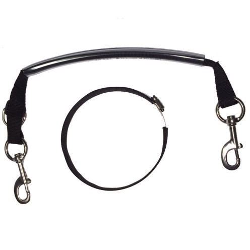 Kit De Portage H20 Avec Mousqueton 120mm Collier Inox Anneau D