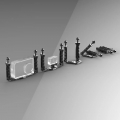 Platine Diverpro Double Poignée Pliable Z18