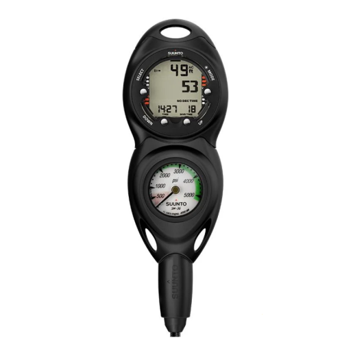Console Suunto Avec Manomètre De 4000 Psi SM-36) Et Ordinateur De Plongée Zoop Novo Black