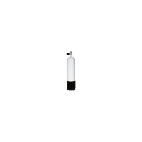 Bloc acier 2 litres, 230 bar, Diam. 114 mm, avec robinet simple sortie non extensible G5/8 M25x2 sans culot