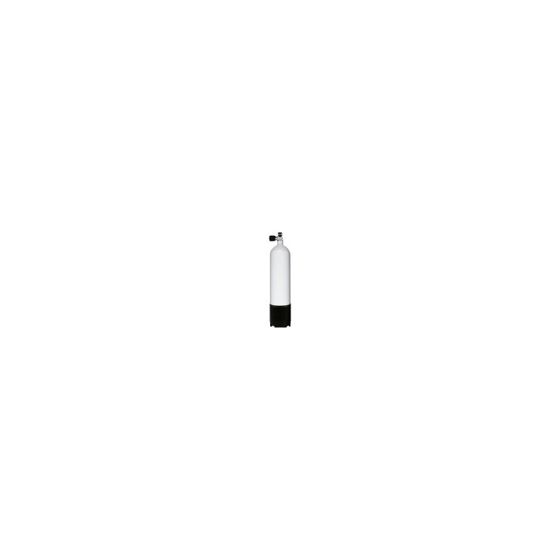 Bloc acier 2 litres, 230 bar, Diam. 114 mm, avec robinet simple sortie non extensible G5/8 M25x2 sans culot