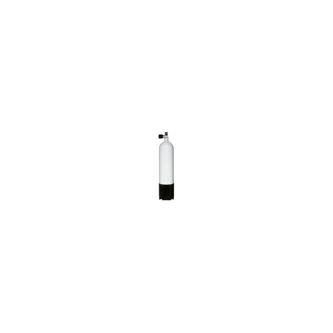 Bloc acier 2 litres, 230 bar, Diam. 114 mm, avec robinet simple sortie non extensible G5/8 M25x2 sans culot