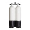 Bloc Bi 2x10L 300 bars manifold avec isolateur et culot