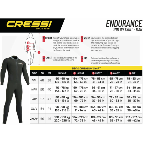 Combinaison Cressi Endurance Man 3mm