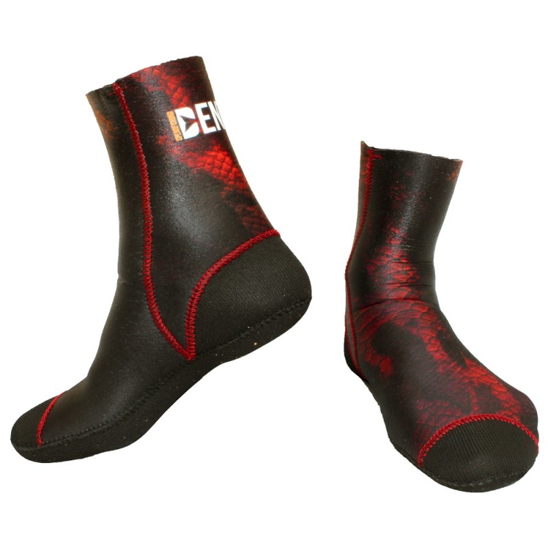 Chaussons Denty Spearfishing Anaconda Rouge 5mm