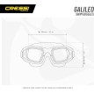 lunette galileo cressi de natation en verre trempé