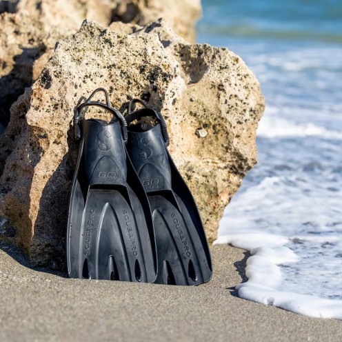 SCUBAPRO GO Sport – Palmes réglables pour botillons, légères et puissantes en Monprene® pour plongée loisir, technique et voyage