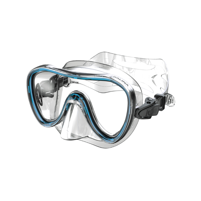 Masque de Plongée Seac Salina – Verre Trempé, Large Champ de Vision