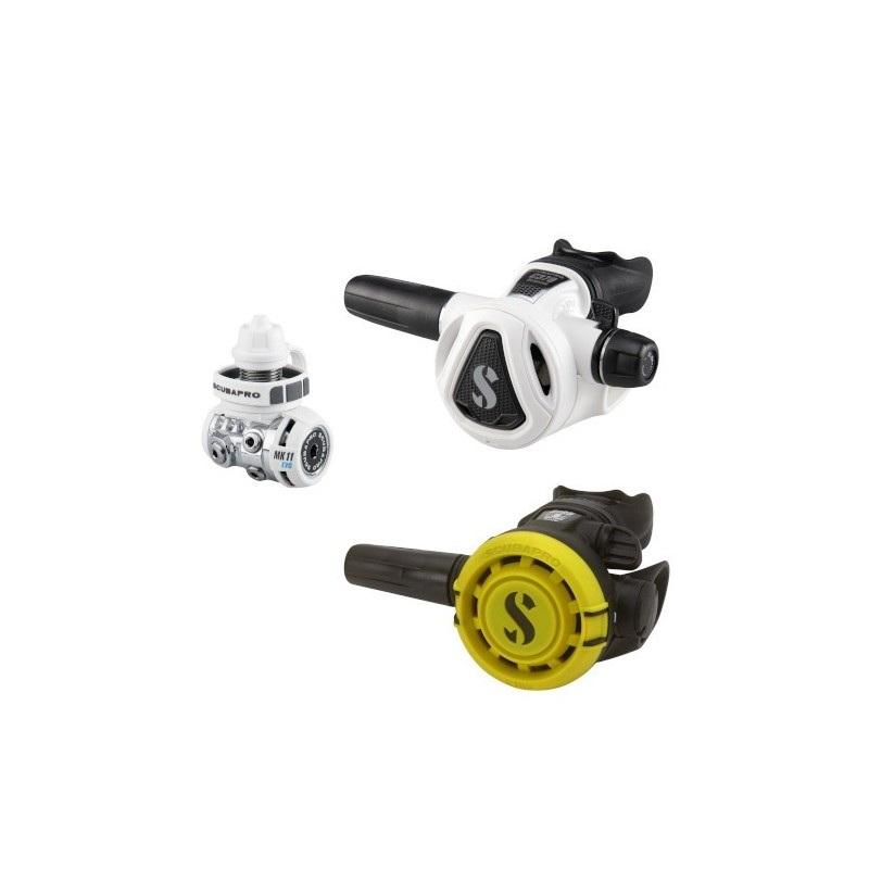 Pack Scubapro MK11 Evo C370 Blanc R105