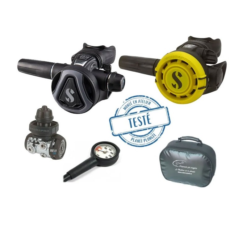 Pack Scubapro MK11 EVO C370 Octopus R095 - Détendeur de plongée sous marine - Planet Plongée