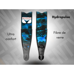Palmes en Fibre Denty Hydropulse - Bleu