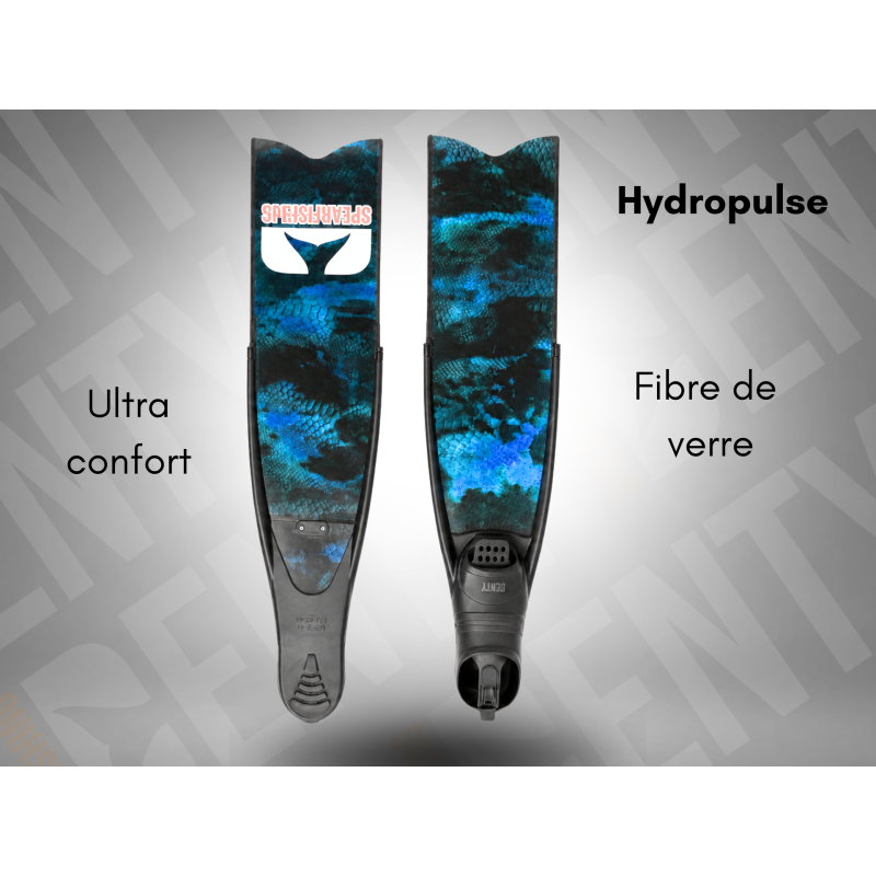 Palmes en Fibre Denty Hydropulse - Bleu