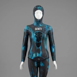 Veste Femme Denty Anaconda Bleue - 5mm