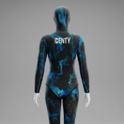 Veste Femme Denty Anaconda Bleue - 5mm