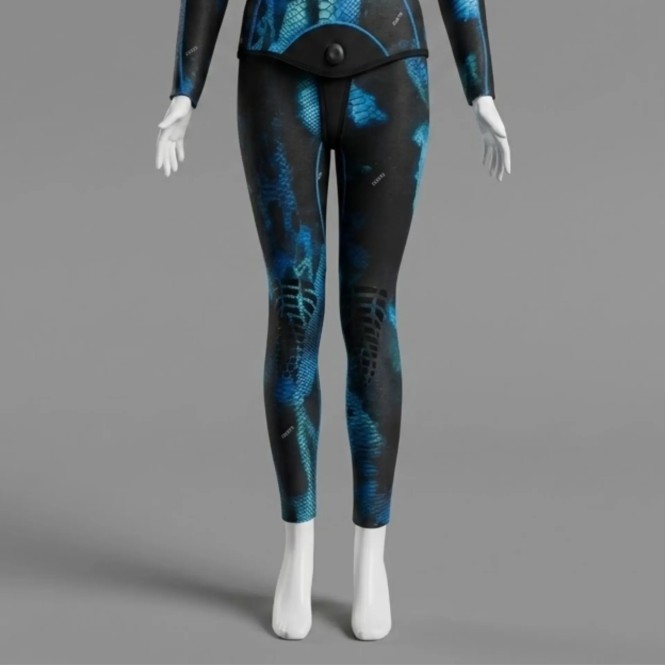 Pantalon Femme Denty Anaconda Bleue - 5mm
