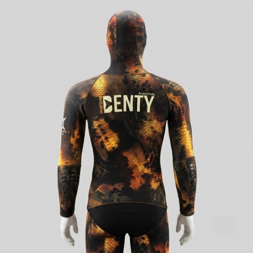 Veste Denty Spearfishing Anaconda Marron Or 5mm