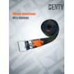 Ceinture marseillaise Denty Spearfishing Silicone Noire et Orange