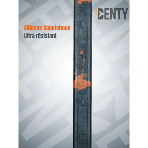 Ceinture marseillaise Denty Spearfishing Silicone Noire et Orange