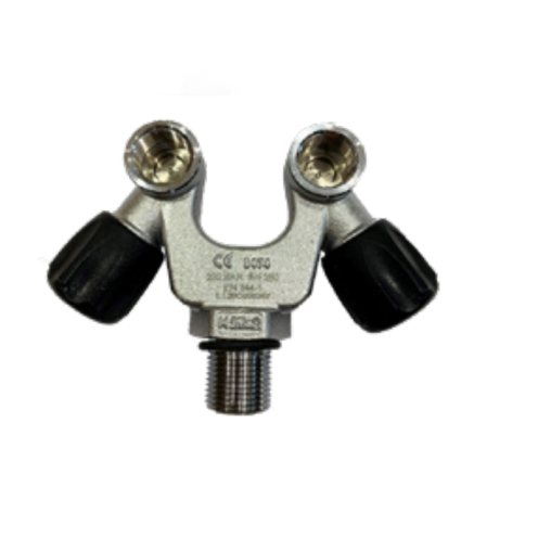 Robinet G 5/8 DIN Double sortie en V POL