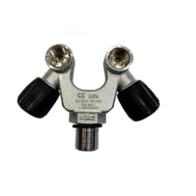 Robinet G 5/8 DIN Double sortie en V POL