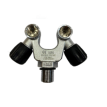 Robinet G 5/8 DIN Double sortie en V POL
