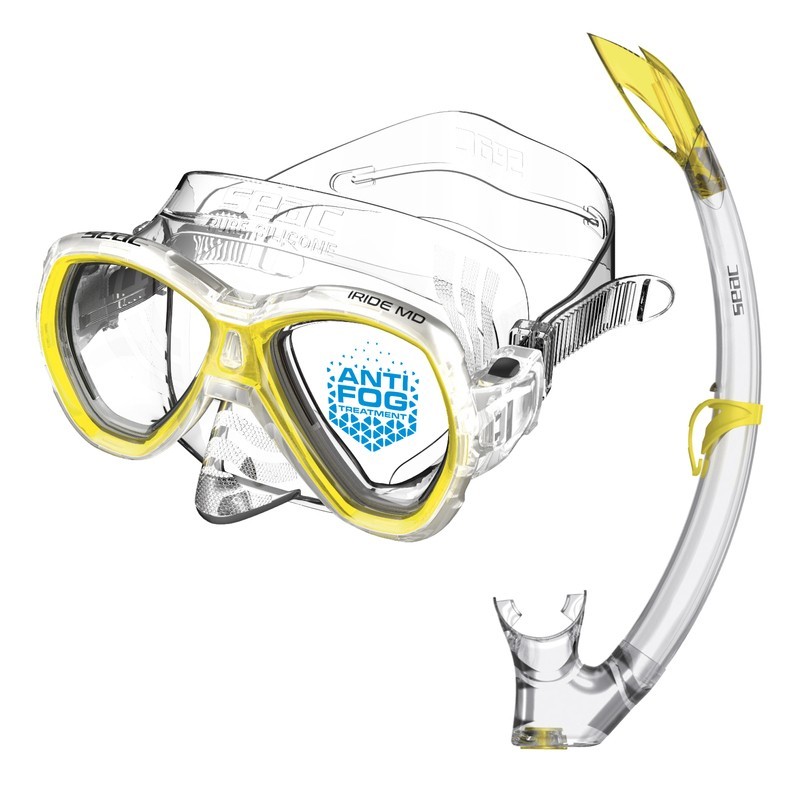 Kit Snorkeling SEAC Iride MD Antifog avec Tuba Tribe