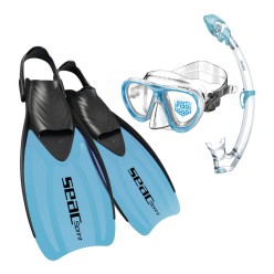 Kit Snorkeling SEAC Sprint Dry Set Antifog avec Palmes