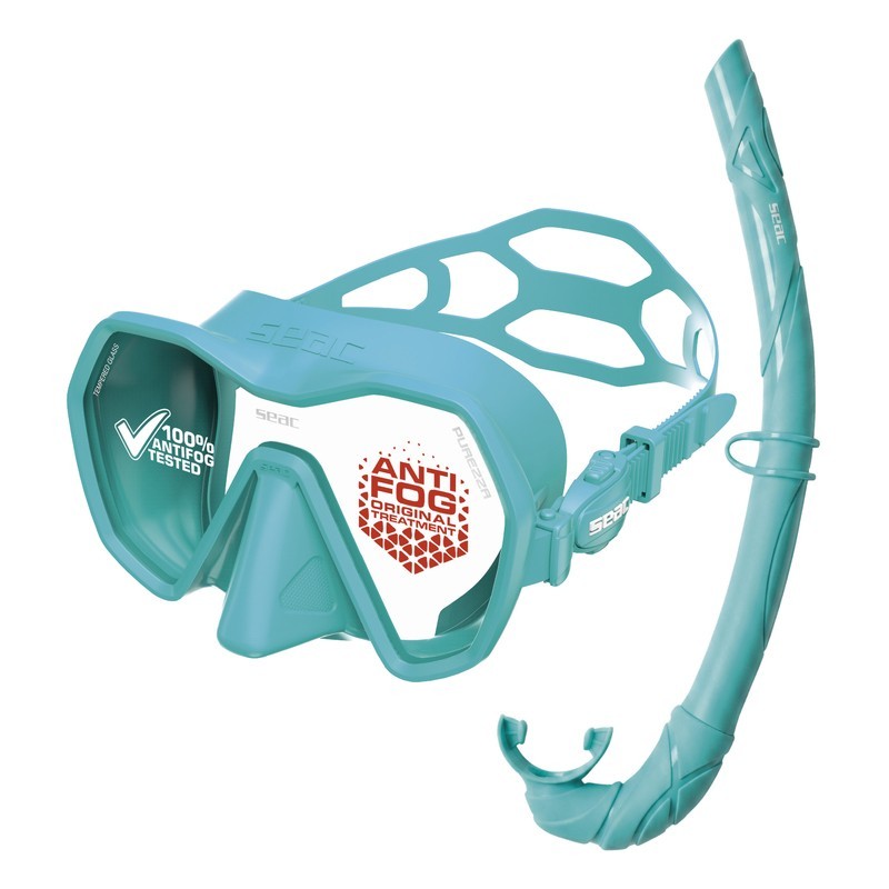 Kit SEAC Purezza Antifog avec Masque et Tuba Turtle