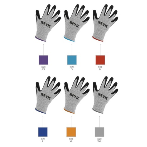 Gants Seac Rock Grip Anticoupure pour Chasse Sous-Marine