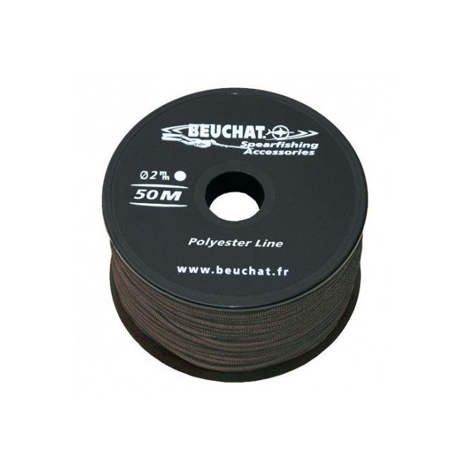 Bobine 50 M fil polyester 2 mm noir Beuchat Bobine 50 M fil polyester 2 mm noir Beuchat