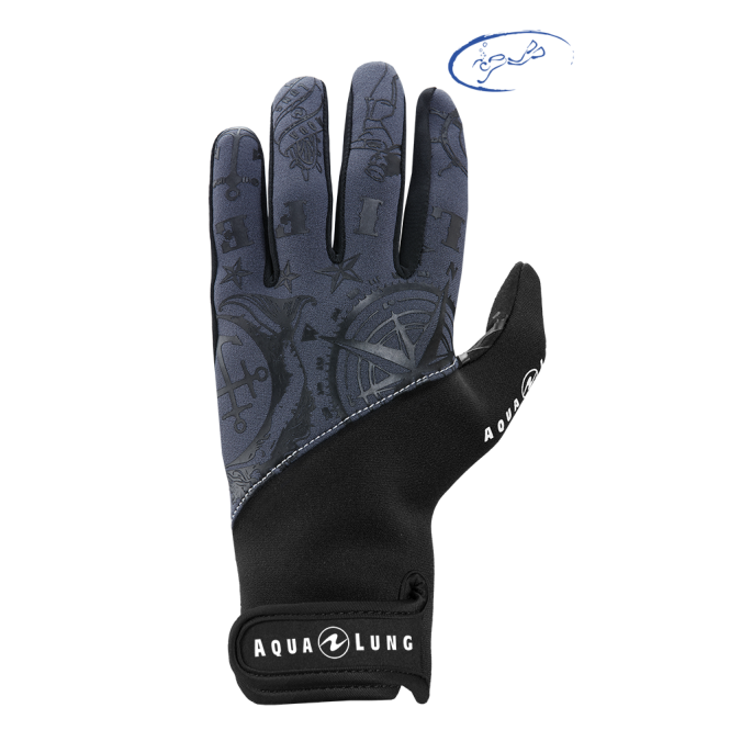 Gants ADMIRAL III Noir 2 mm Neoprene Homme Aqua Lung Gants ADMIRAL III Noir 2 mm Neoprene Homme Aqua Lung